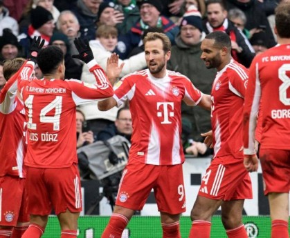 德甲豪门拜仁3-0轻取云达不莱梅，32岁凯恩火力全开：22轮攻入26球